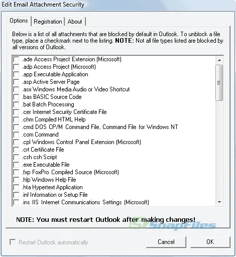 Attachment Security for Outlook ภาพหน้าจอ 1