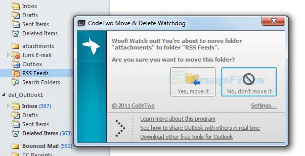 CodeTwo Move and Delete Watchdog ภาพหน้าจอ 1