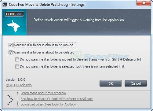 CodeTwo Move and Delete Watchdog ภาพหน้าจอ 2