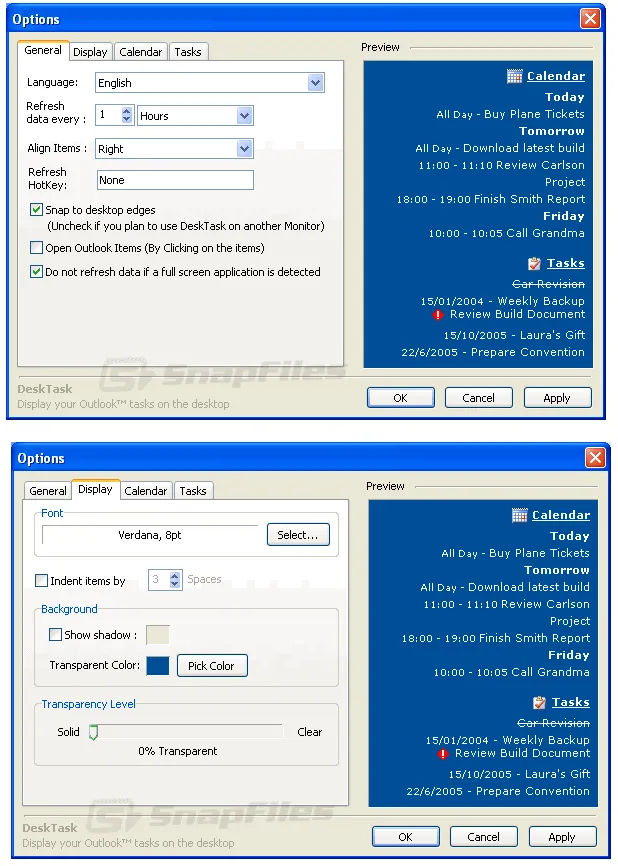 Desktask ภาพหน้าจอ 2