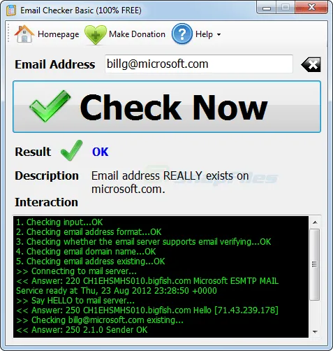 Email Checker Basic ภาพหน้าจอ 1