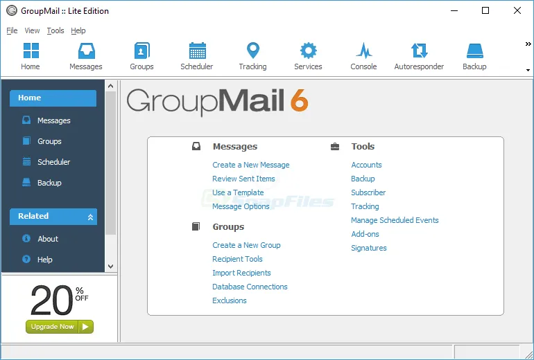 GroupMail ภาพหน้าจอ 1