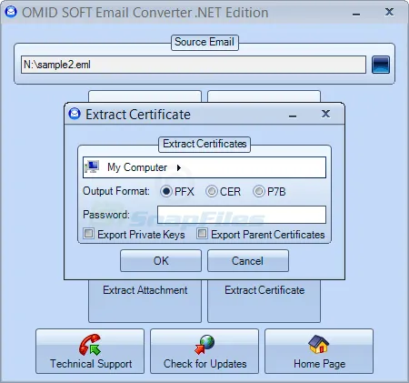 OmidSoft Email Converter ภาพหน้าจอ 2