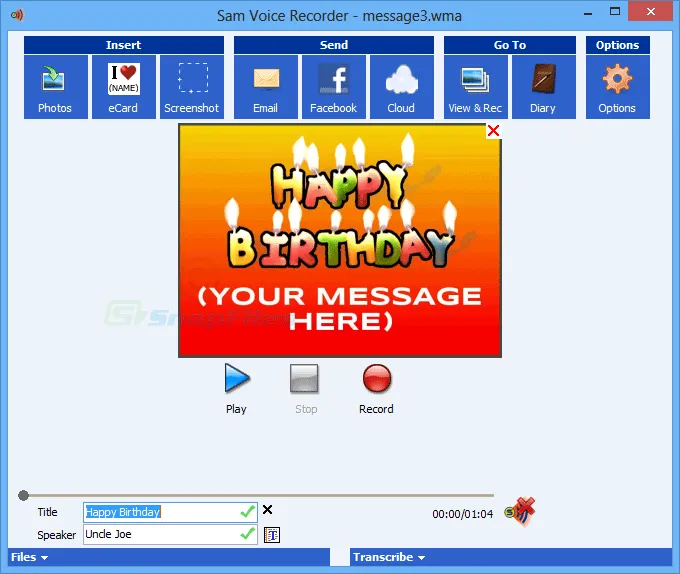 Speak-A-Message ภาพหน้าจอ 2