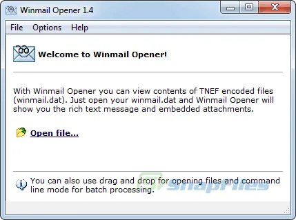 Winmail Opener ภาพหน้าจอ 1