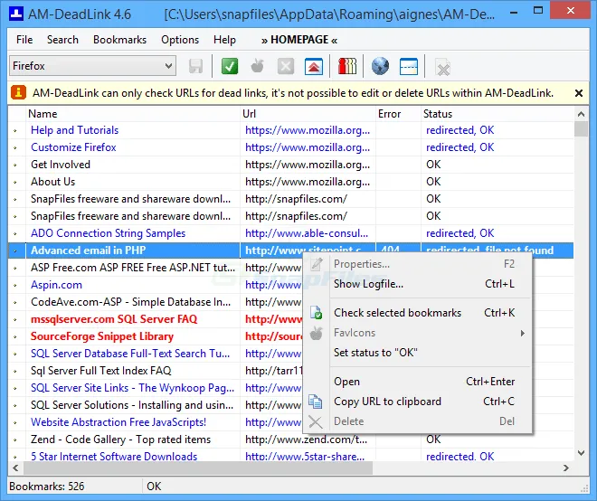 AM-DeadLink ภาพหน้าจอ 1