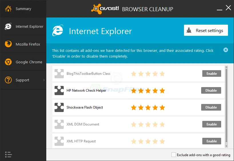 Avast Browser Cleanup Tool ภาพหน้าจอ 2