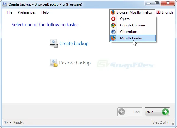 BrowserBackup Pro ภาพหน้าจอ 1