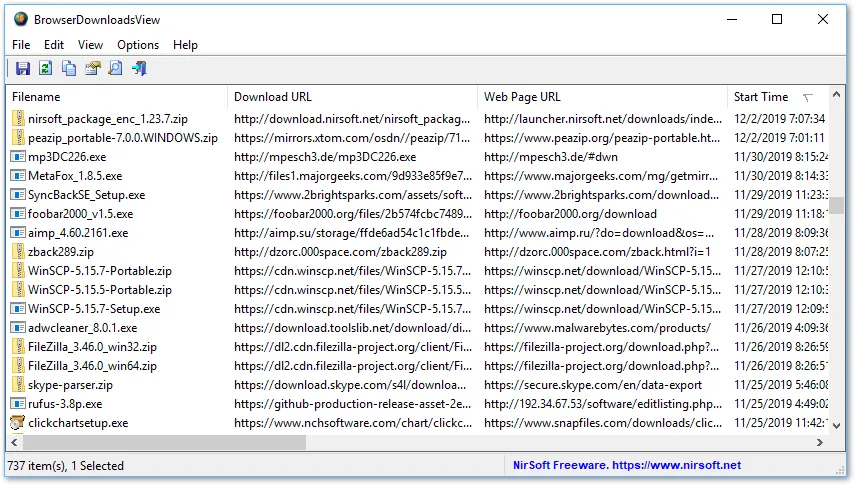 BrowserDownloadsView ภาพหน้าจอ 1