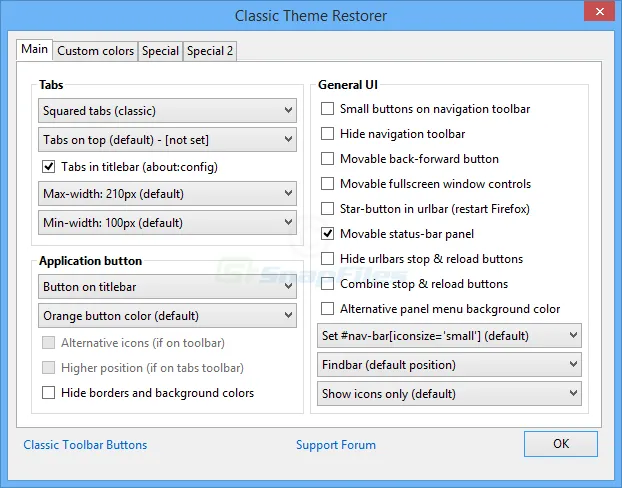 Classic Theme Restorer ภาพหน้าจอ 1