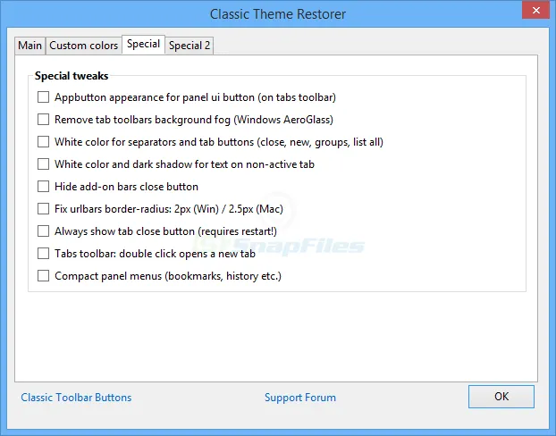 Classic Theme Restorer ภาพหน้าจอ 2