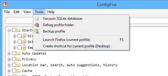 ConfigFox ภาพหน้าจอ 2