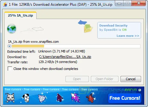 Download Accelerator Plus ภาพหน้าจอ 2