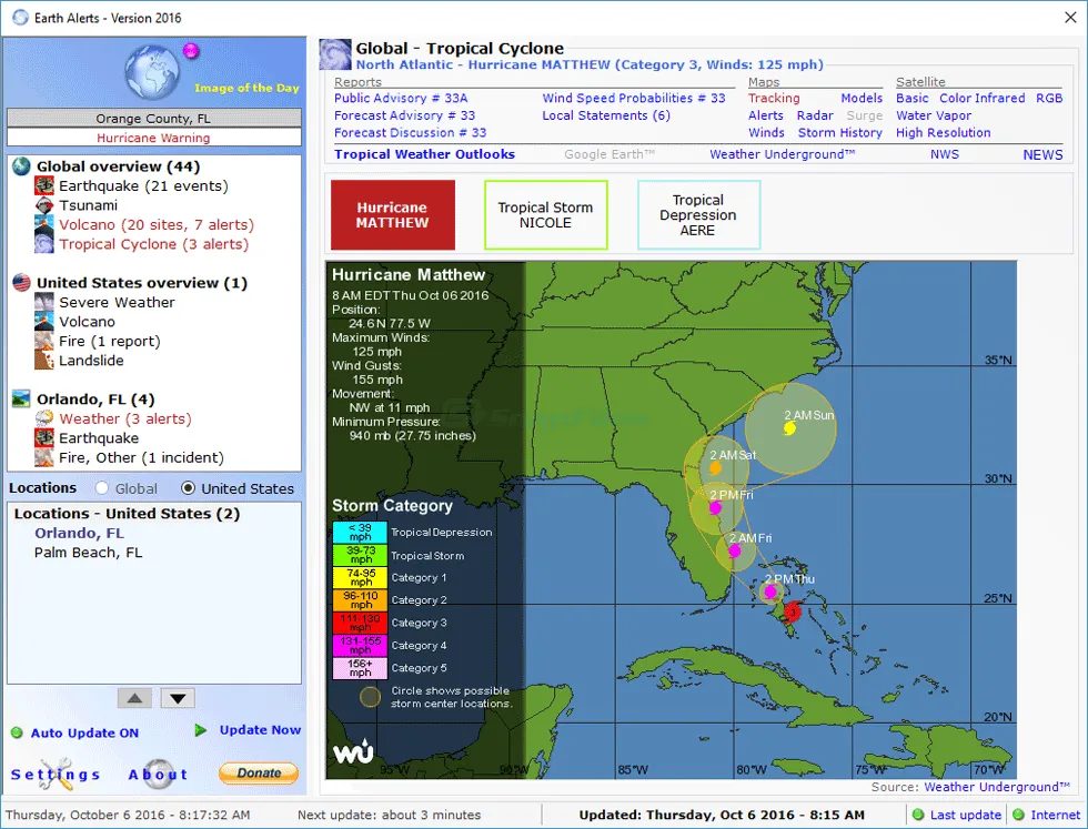 Earth Alerts ภาพหน้าจอ 1