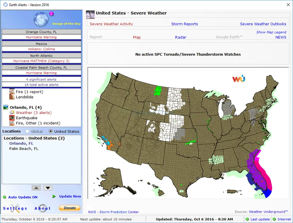 Earth Alerts ภาพหน้าจอ 2