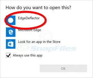 EdgeDeflector ภาพหน้าจอ 1