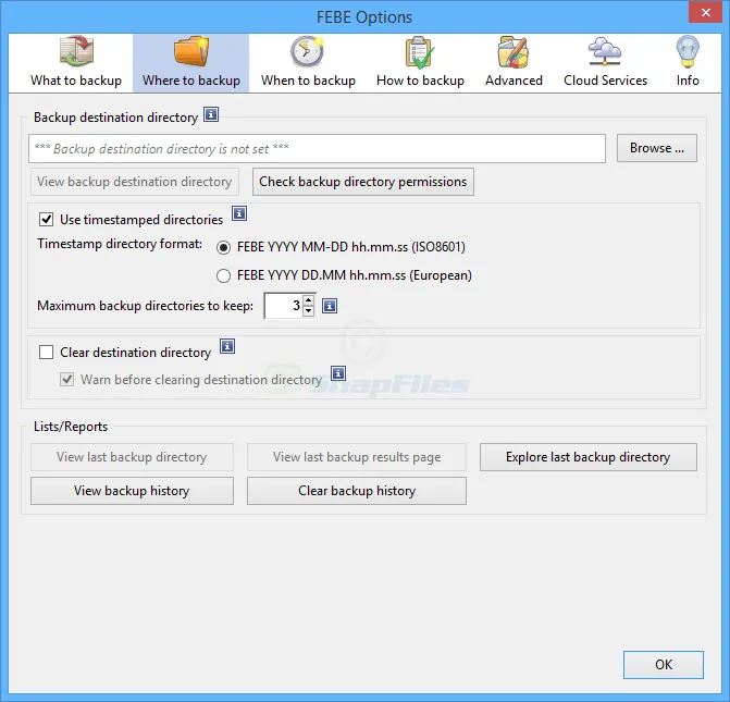 Firefox Extension Backup (FEBE) ภาพหน้าจอ 2