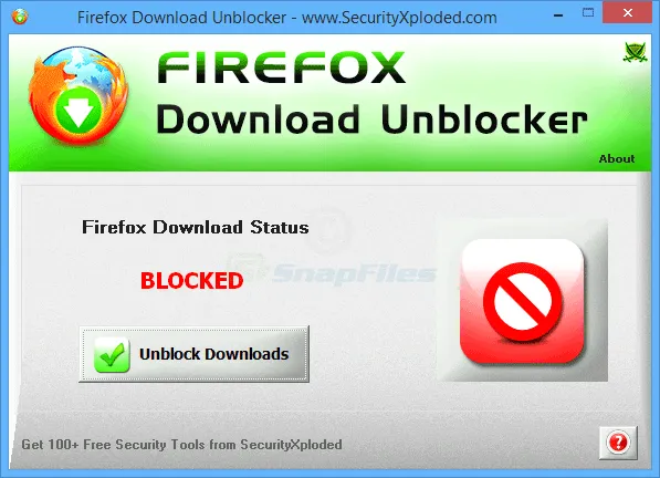 Firefox Download Unblocker ภาพหน้าจอ 1