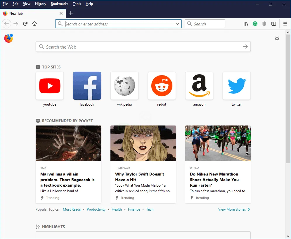 Firefox Browser ภาพหน้าจอ 1