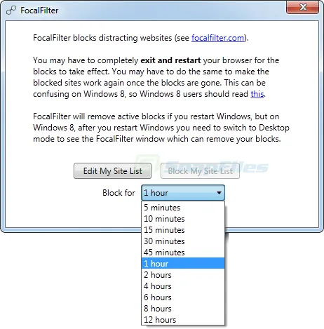 FocalFilter ภาพหน้าจอ 1