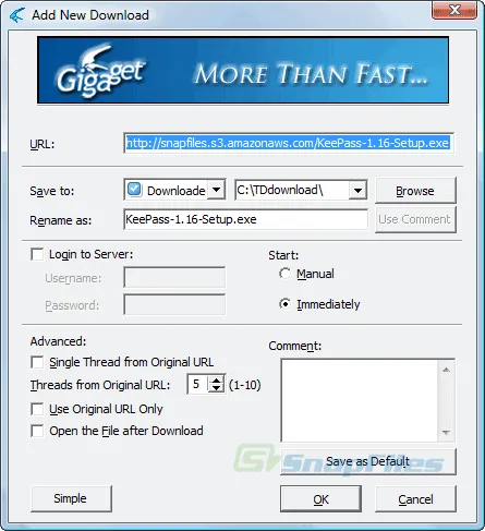 Gigaget ภาพหน้าจอ 2