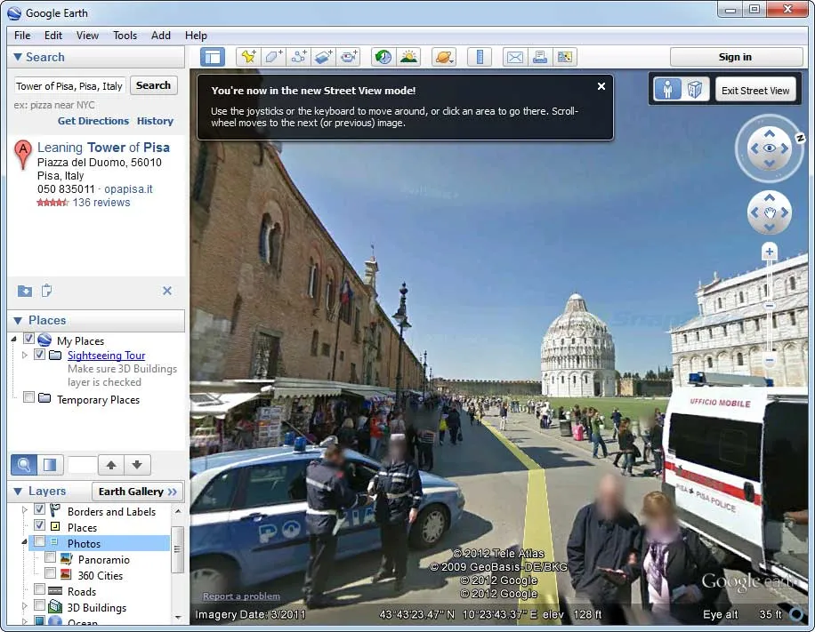 Google Earth ภาพหน้าจอ 2