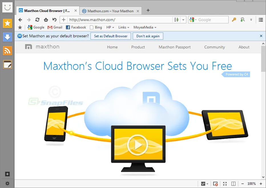 Maxthon ภาพหน้าจอ 1