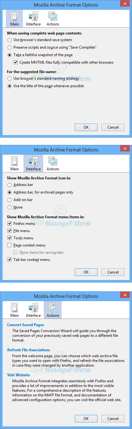 Mozilla Archive Format ภาพหน้าจอ 2