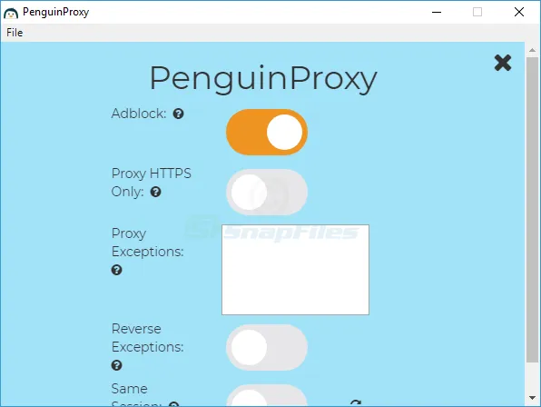 PenguinProxy ภาพหน้าจอ 2