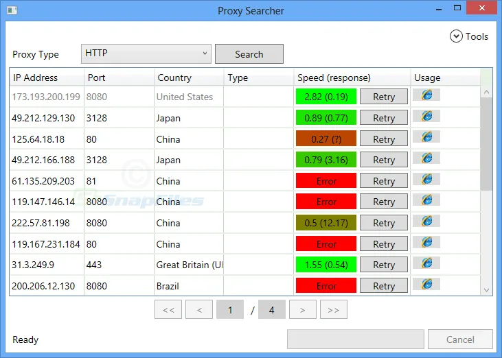 Burds Proxy Searcher ภาพหน้าจอ 1