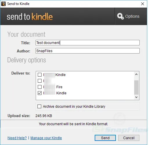 Send to Kindle ภาพหน้าจอ 2