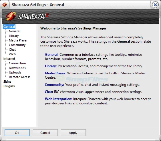 Shareaza ภาพหน้าจอ 2