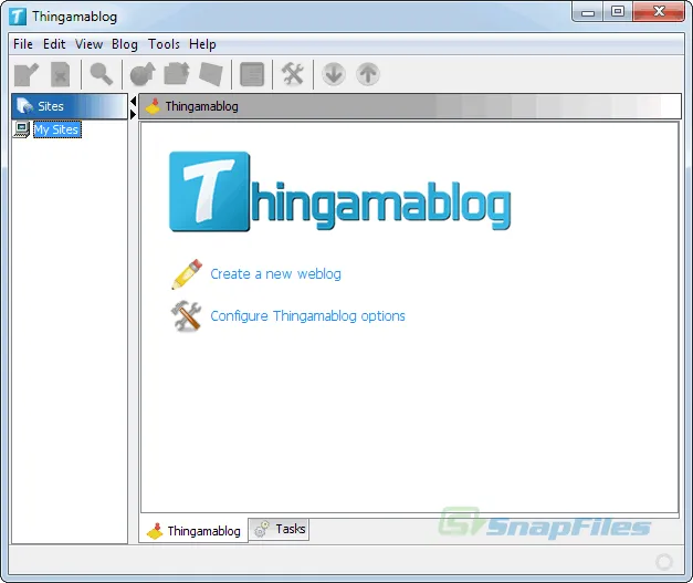 Thingamablog ภาพหน้าจอ 1