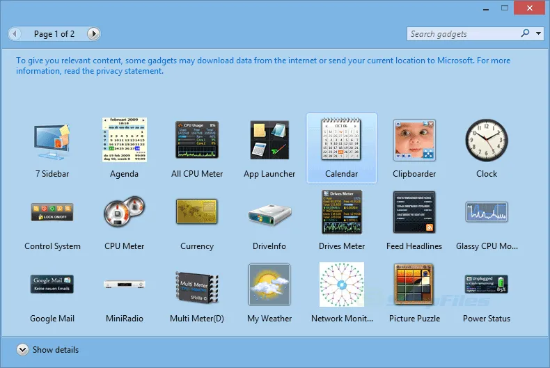 GadgetPack ภาพหน้าจอ 2