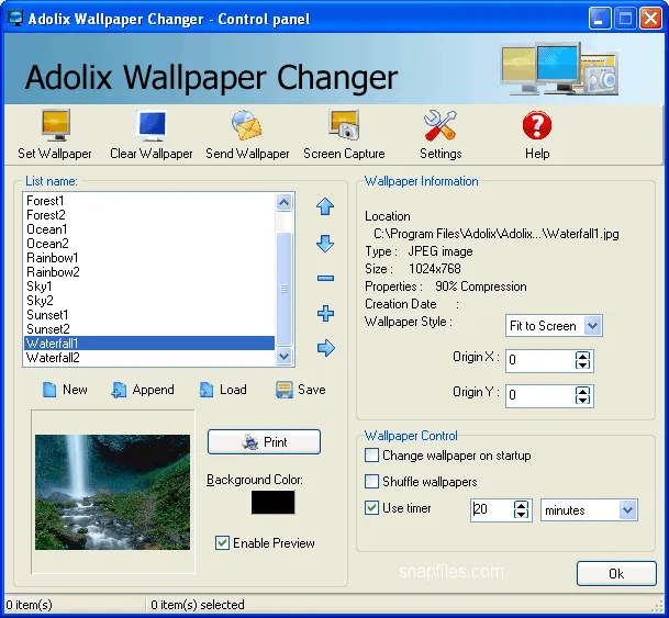 Adolix Wallpaper Changer ภาพหน้าจอ 1