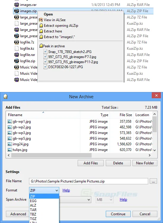 ALZip ภาพหน้าจอ 2