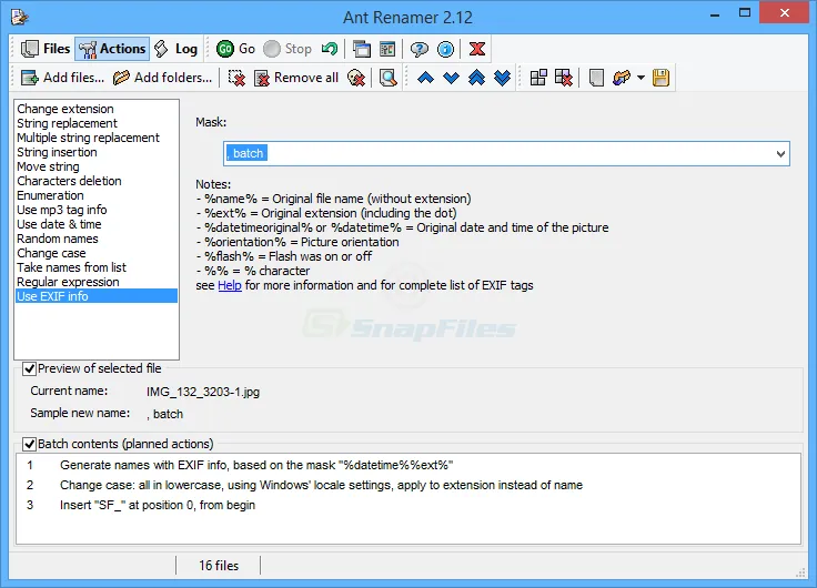 Ant Renamer ภาพหน้าจอ 2