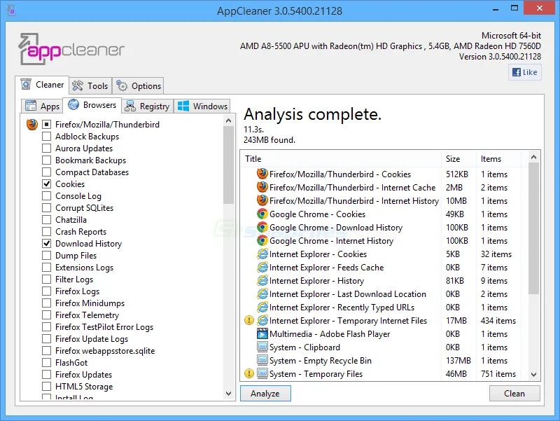 AppCleaner ภาพหน้าจอ 1