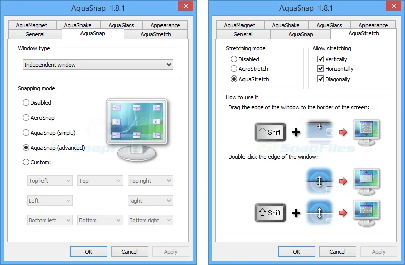 AquaSnap ภาพหน้าจอ 2