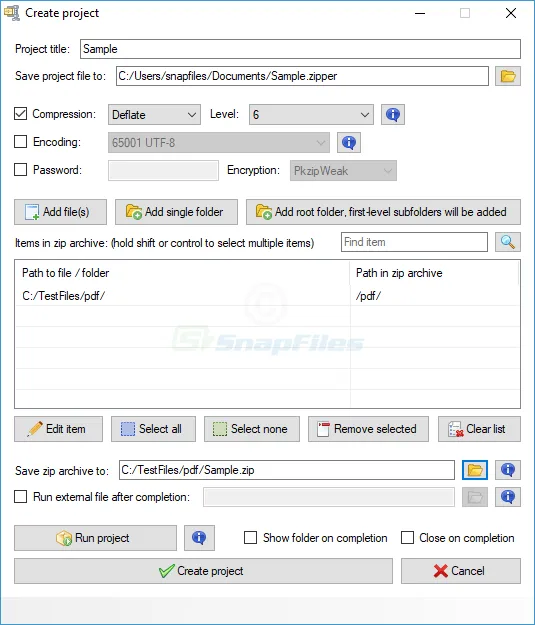 AutoZipper ภาพหน้าจอ 1