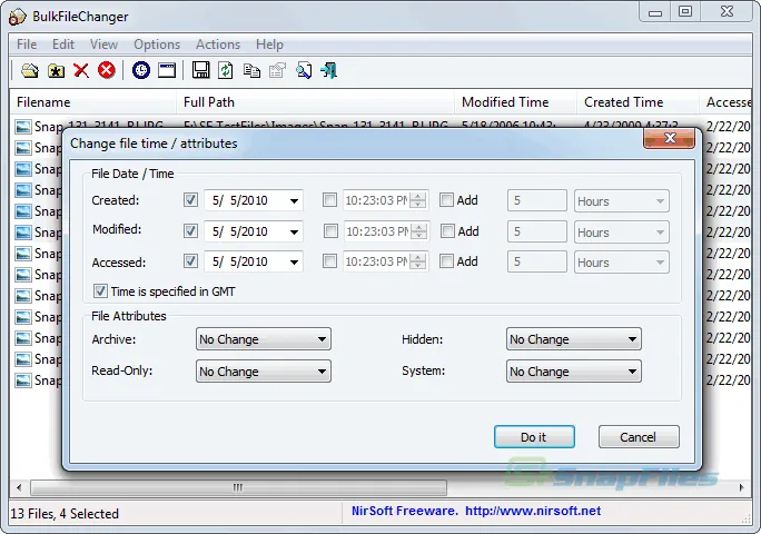 BulkFileChanger ภาพหน้าจอ 1