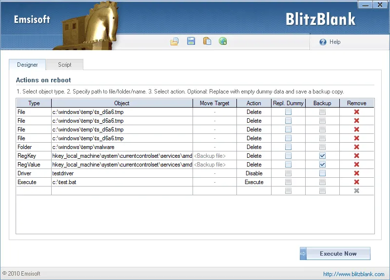 Emsisoft BlitzBlank ภาพหน้าจอ 1