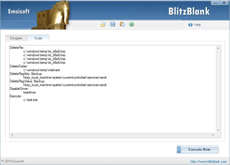 Emsisoft BlitzBlank ภาพหน้าจอ 2