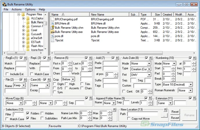 Bulk Rename Utility ภาพหน้าจอ 1