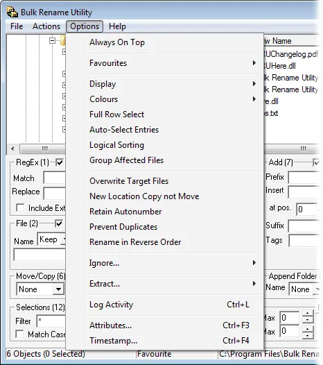 Bulk Rename Utility ภาพหน้าจอ 2