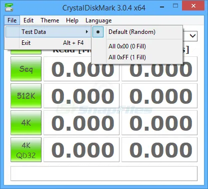 Crystal DiskMark ภาพหน้าจอ 2