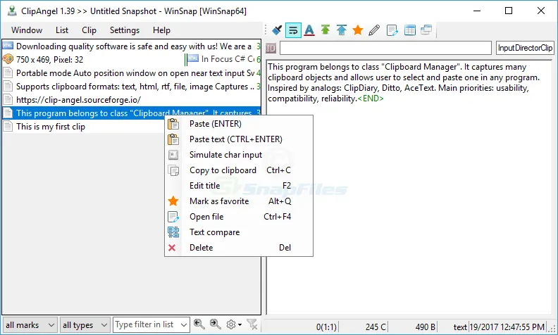 ClipAngel ภาพหน้าจอ 1