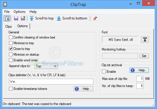 ClipTrap ภาพหน้าจอ 2