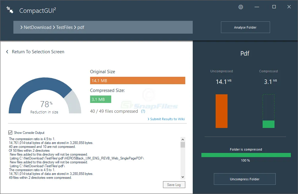 CompactGUI ภาพหน้าจอ 2