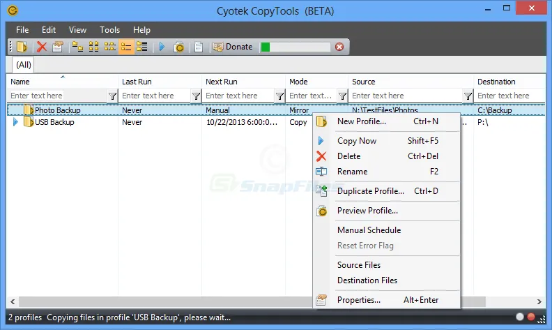 Cyotec CopyTools ภาพหน้าจอ 1